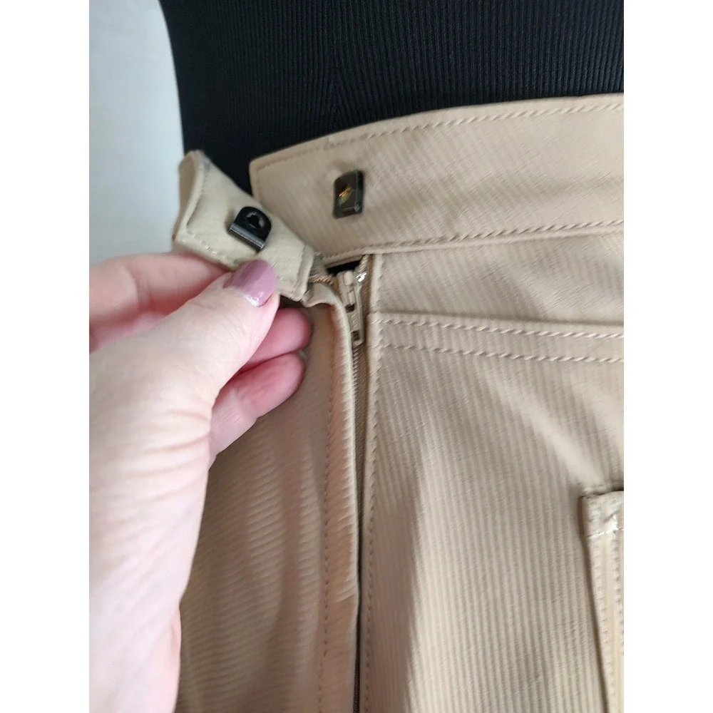 Rock & Roll Fringe Mini Skirt‎ Tan Size 33